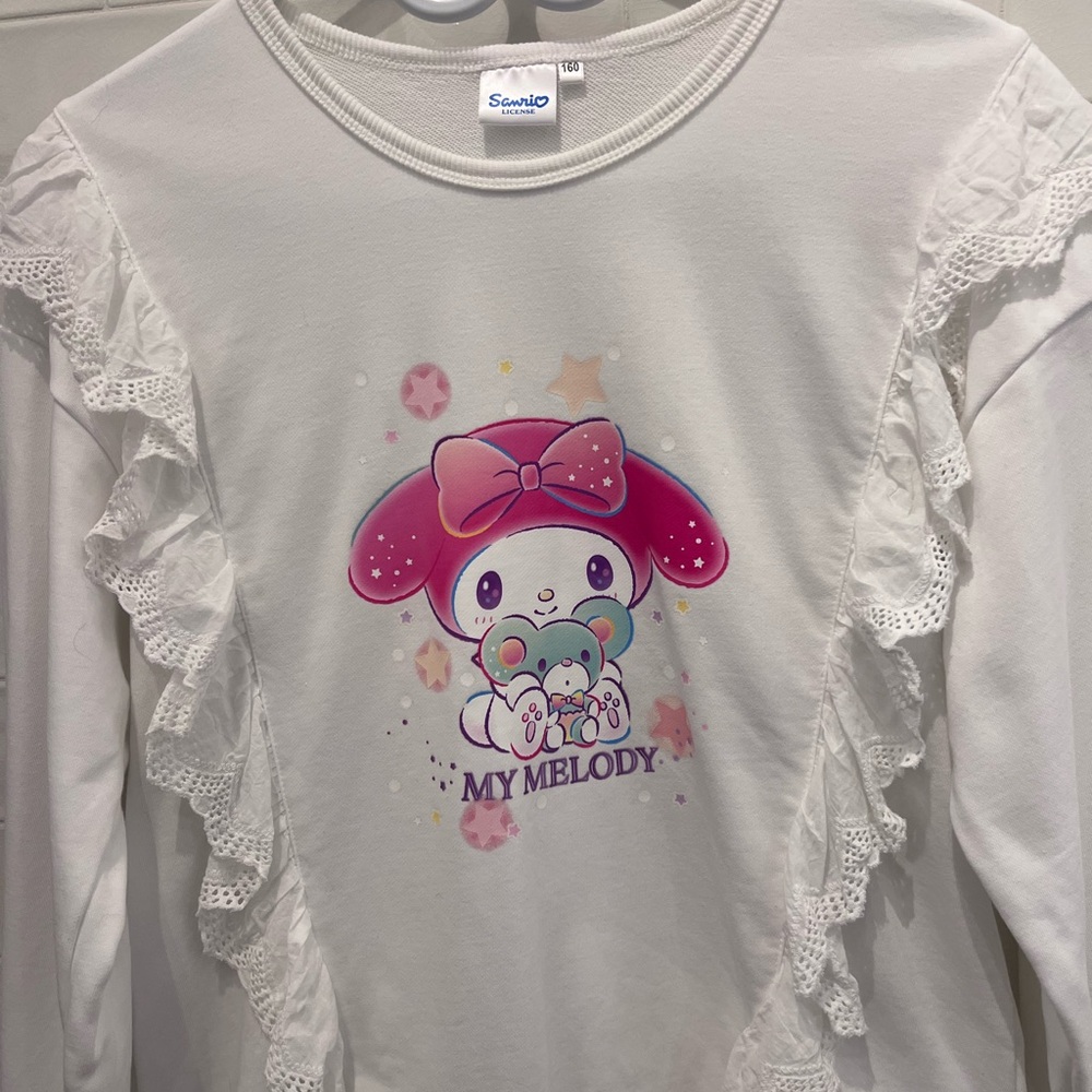Sanrio My Melody Pink and White Long Sleeve Tee